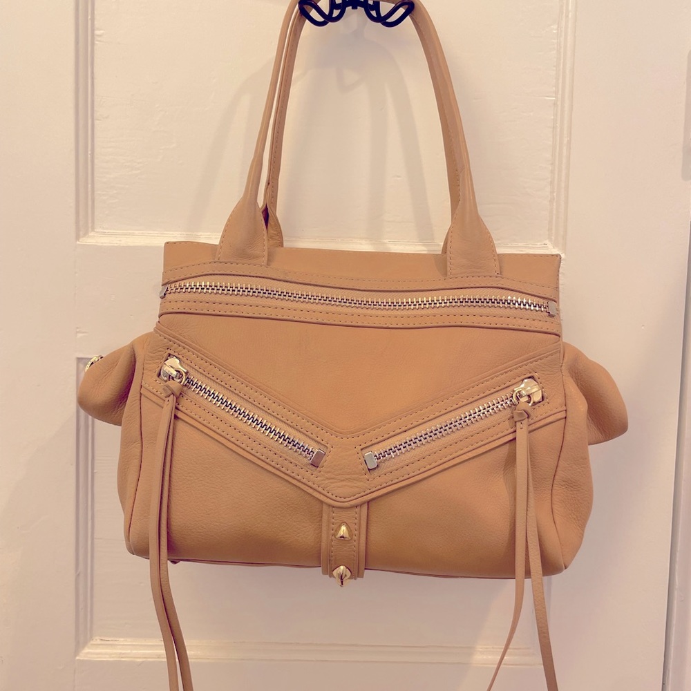Botkier, Trigger Bag, gold hardware, softest Camel leather, Neiman Marcus
